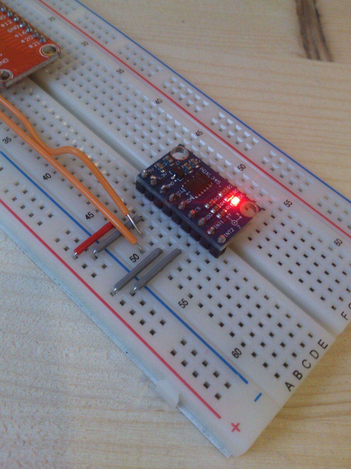 Connecting the ADXL345 accelerometer to the Raspberry Pi 3