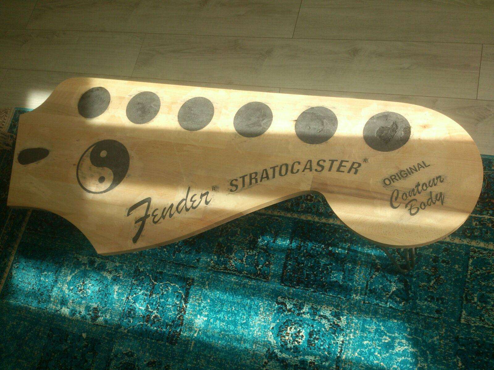 The Fender Stratocaster coffee table